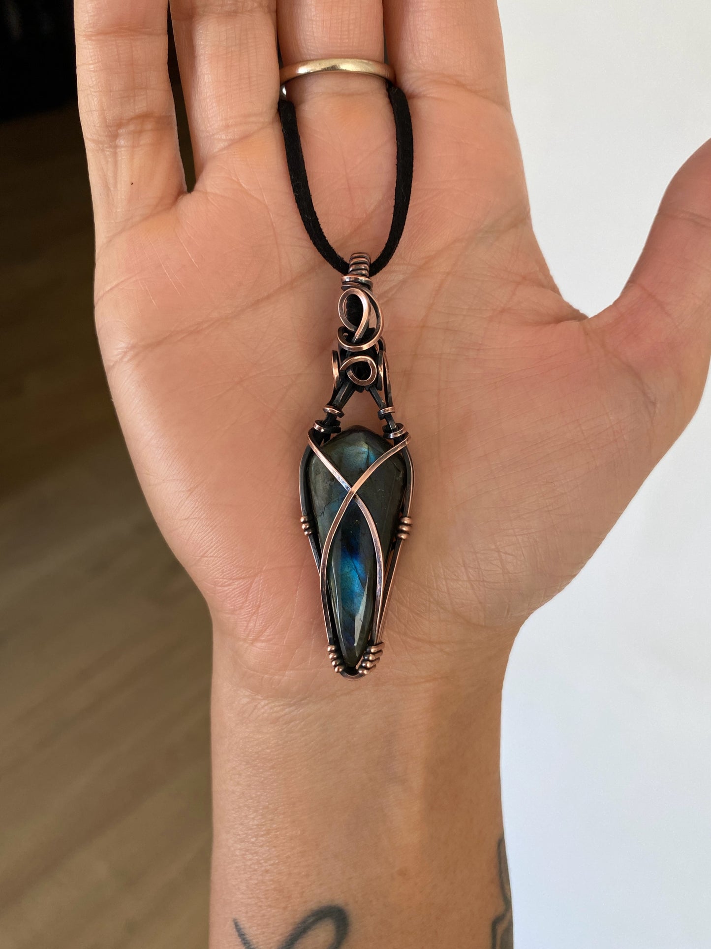 Labradorite Point Pendant