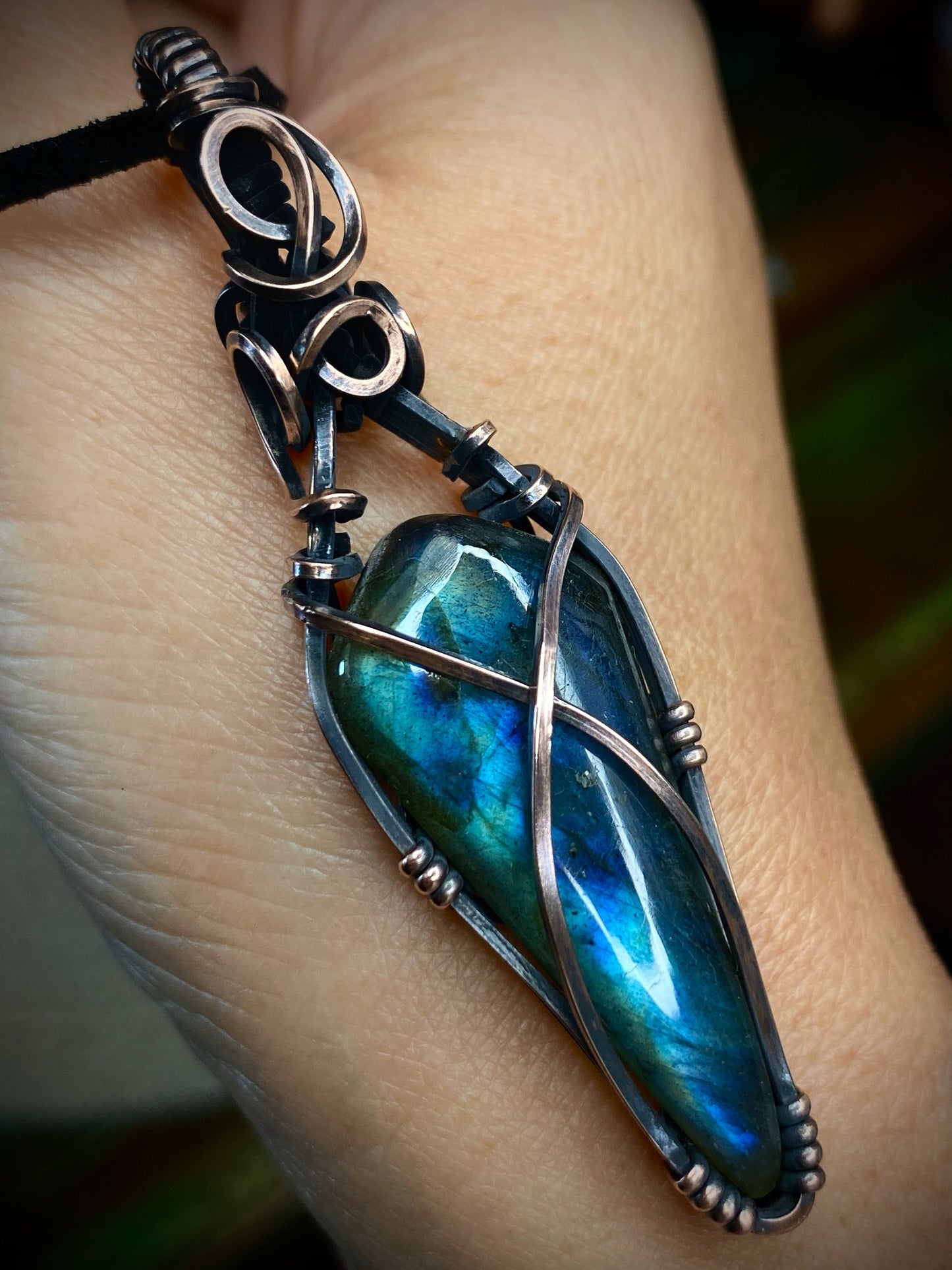 Labradorite Point Pendant