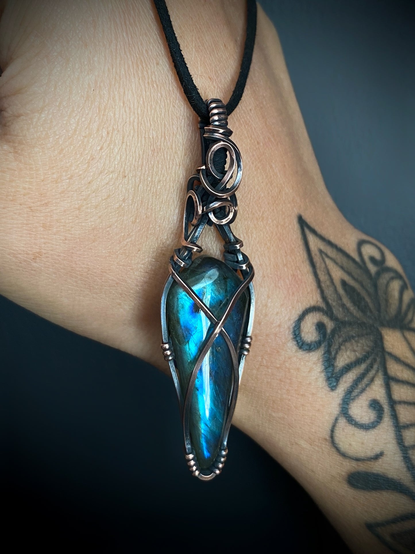 Labradorite Point Pendant