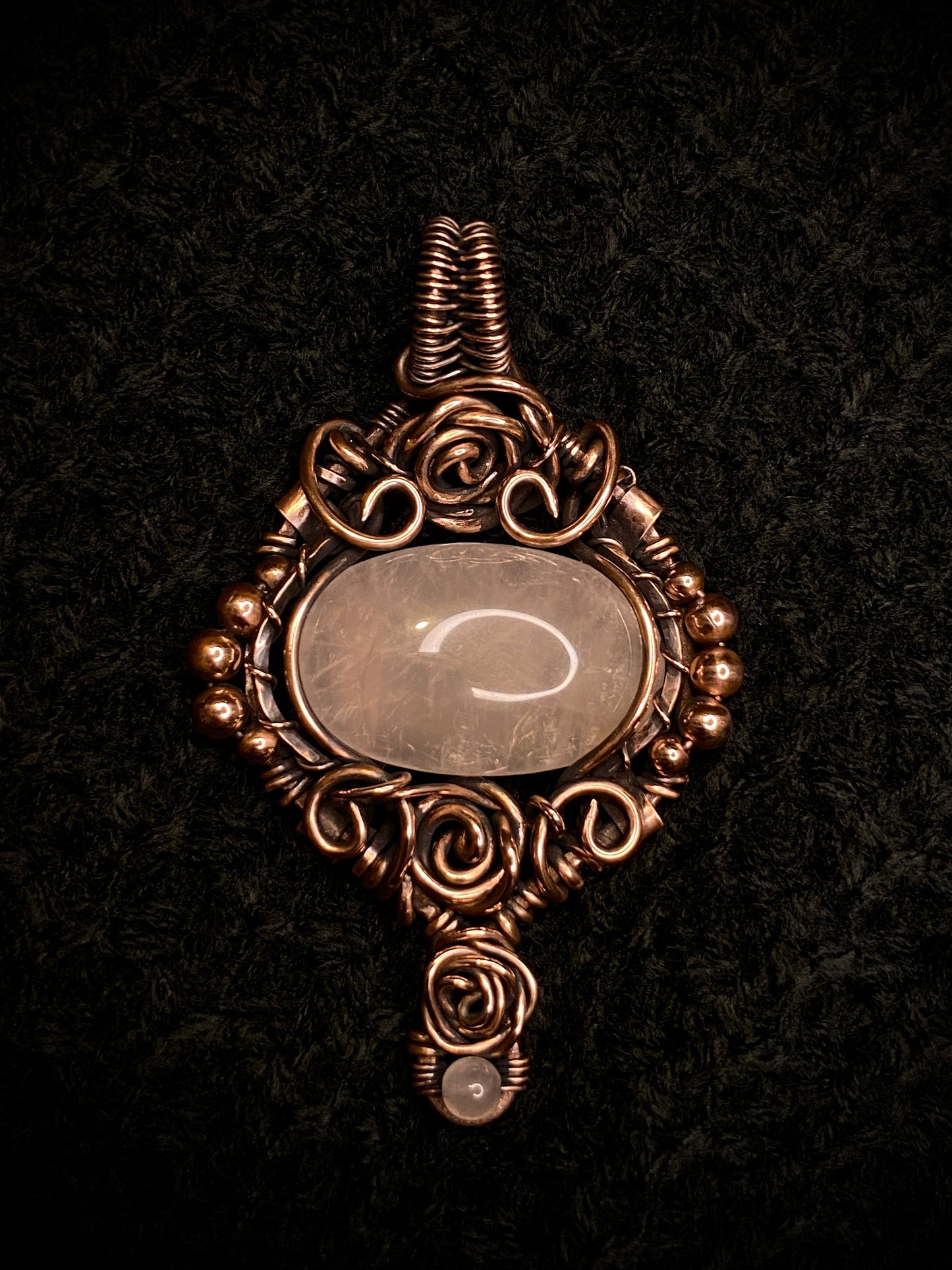 Rose Quartz Statement Necklace