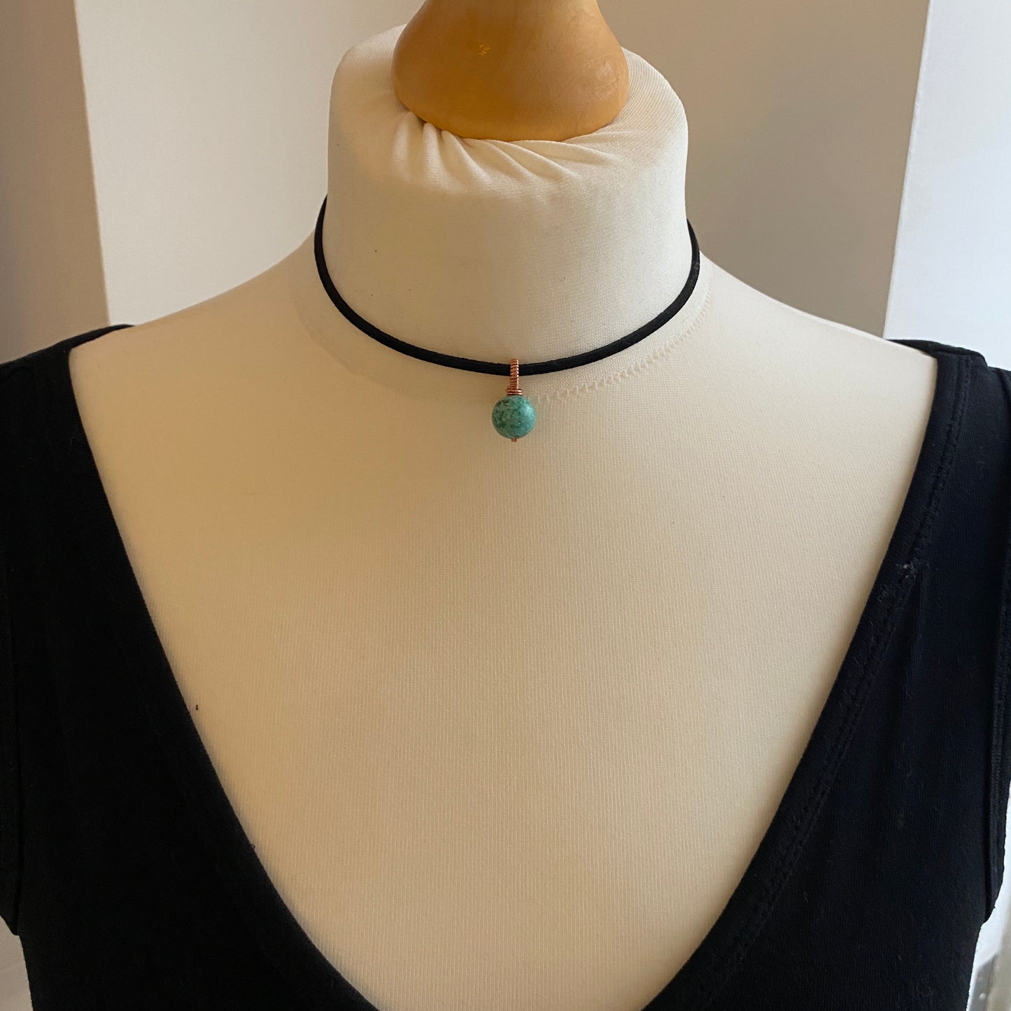 Peruvian Turquoise Bead Choker