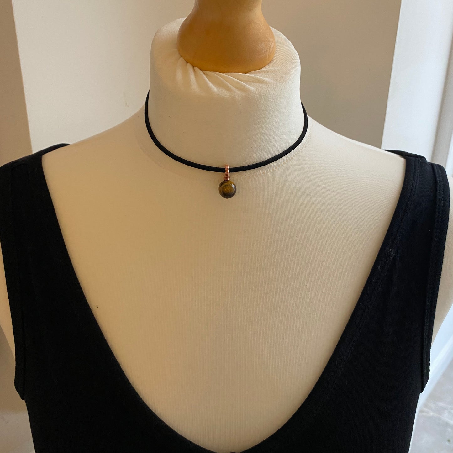 Tigers Eye Bead Choker