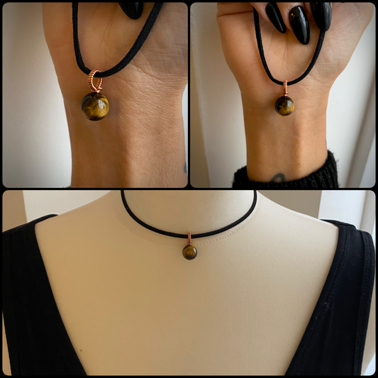 Tigers Eye Bead Choker