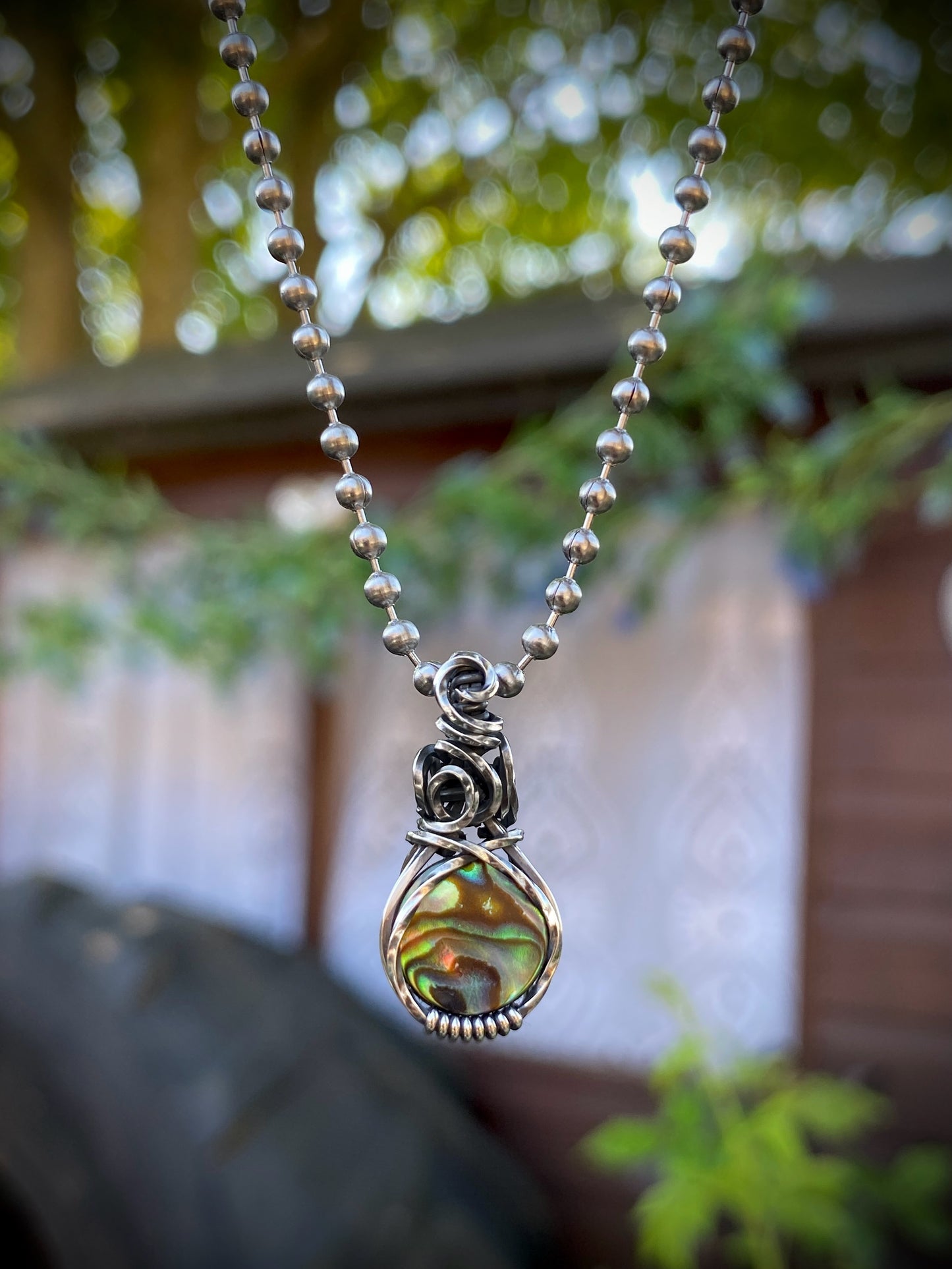 Abalone Shell Mini Crystal Choker