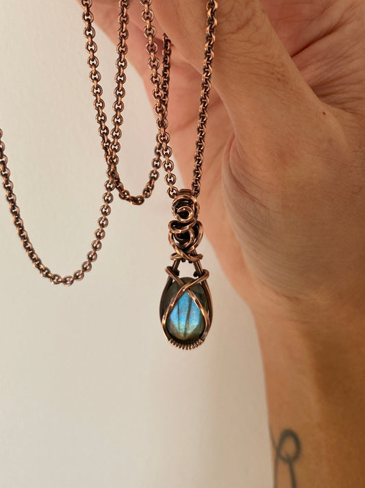 Faceted Labradorite Necklace