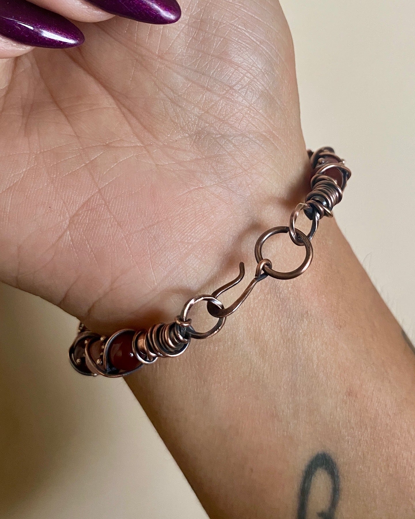 Red Carnelian | Rhodonite Bracelet