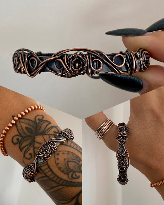 All Copper Rose Bracelet