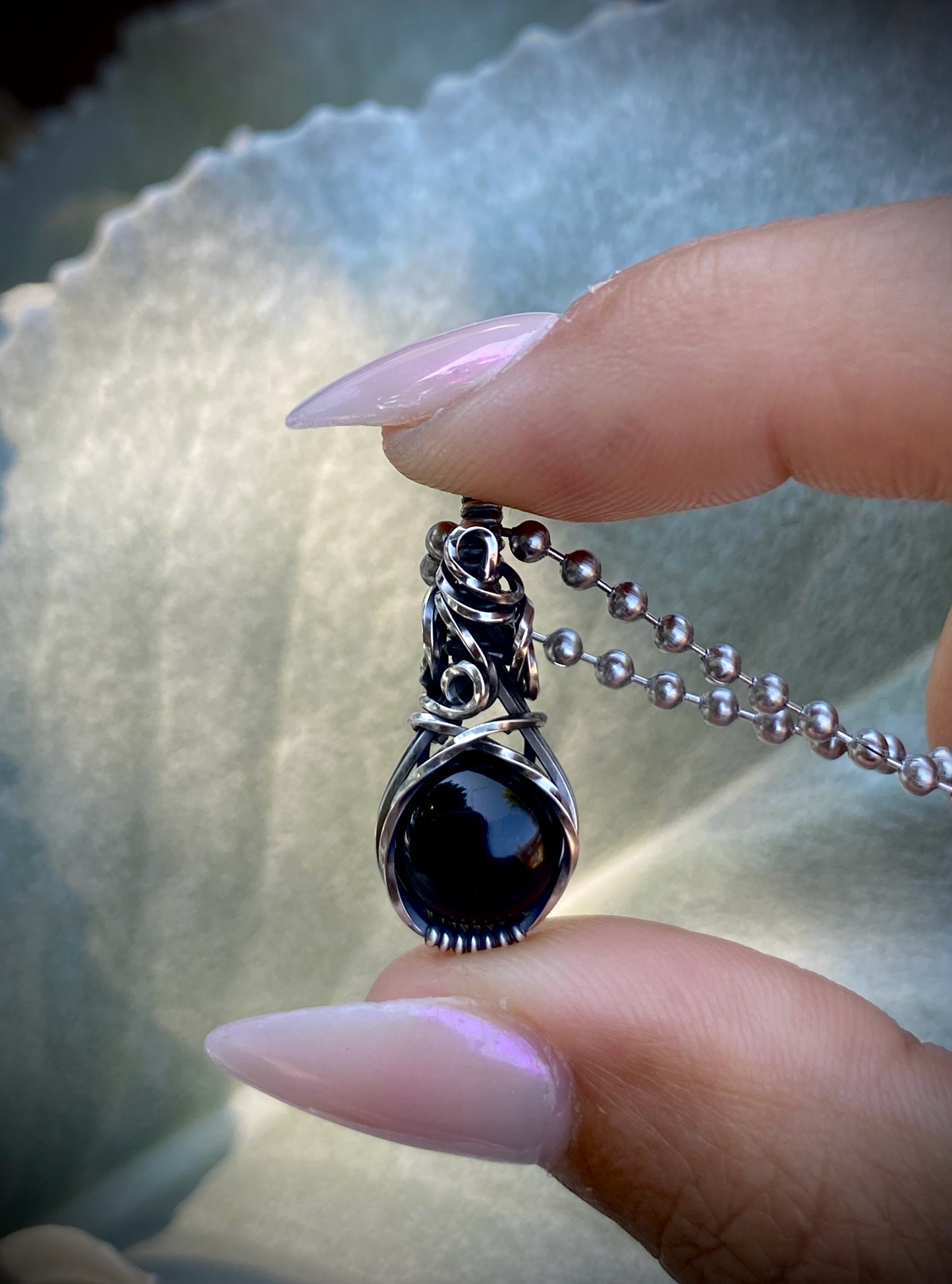 Black Onyx Mini Crystal Choker