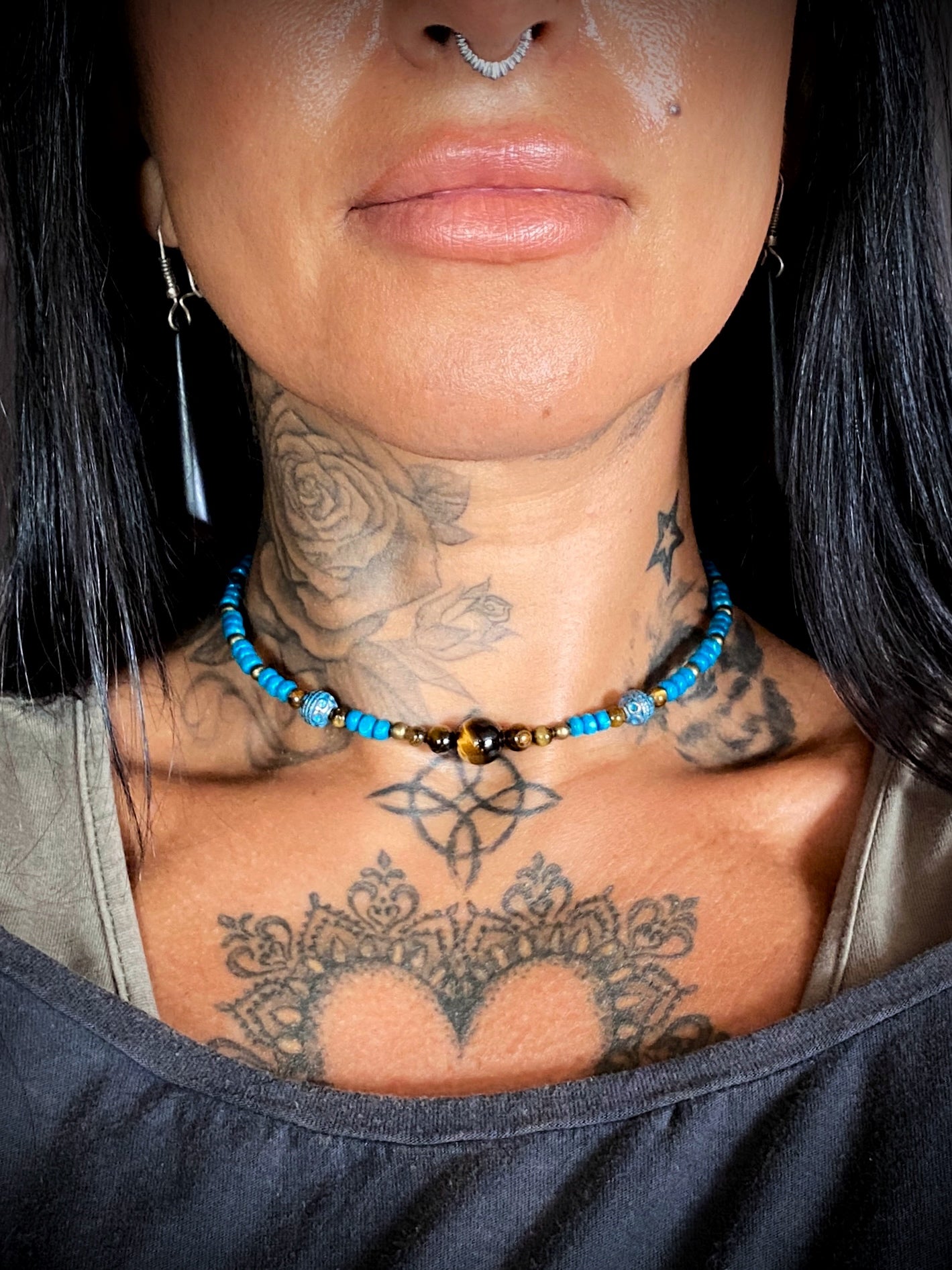 Boho ~ Tigers Eye Choker