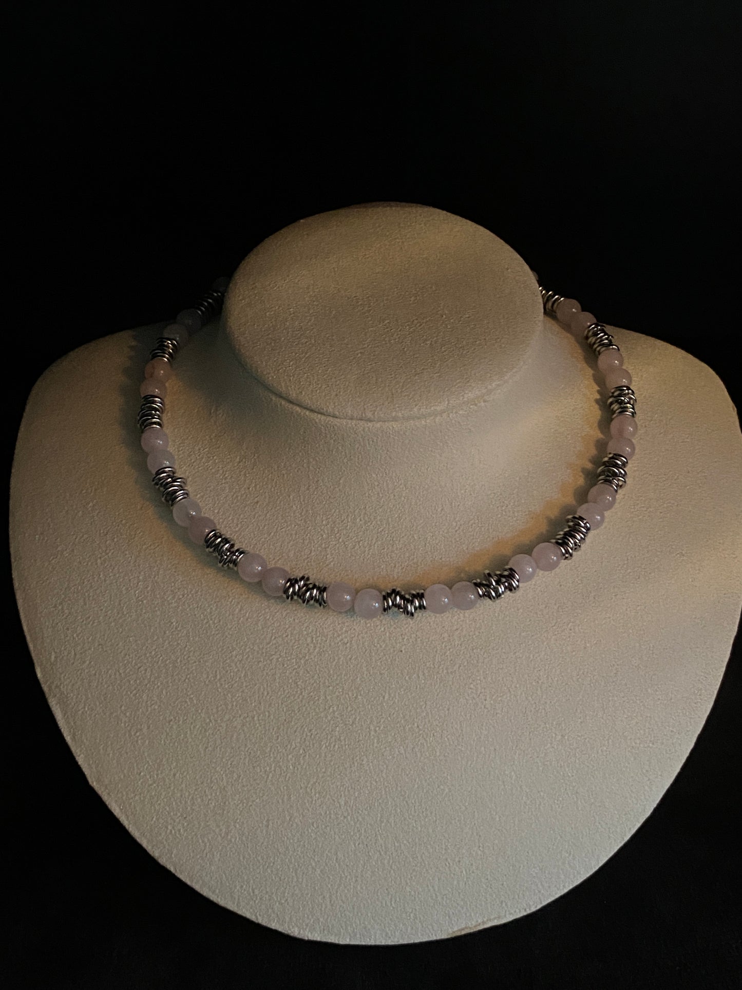 Rose Quartz Choker