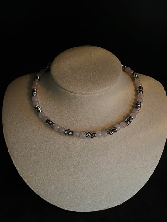 Rose Quartz Choker