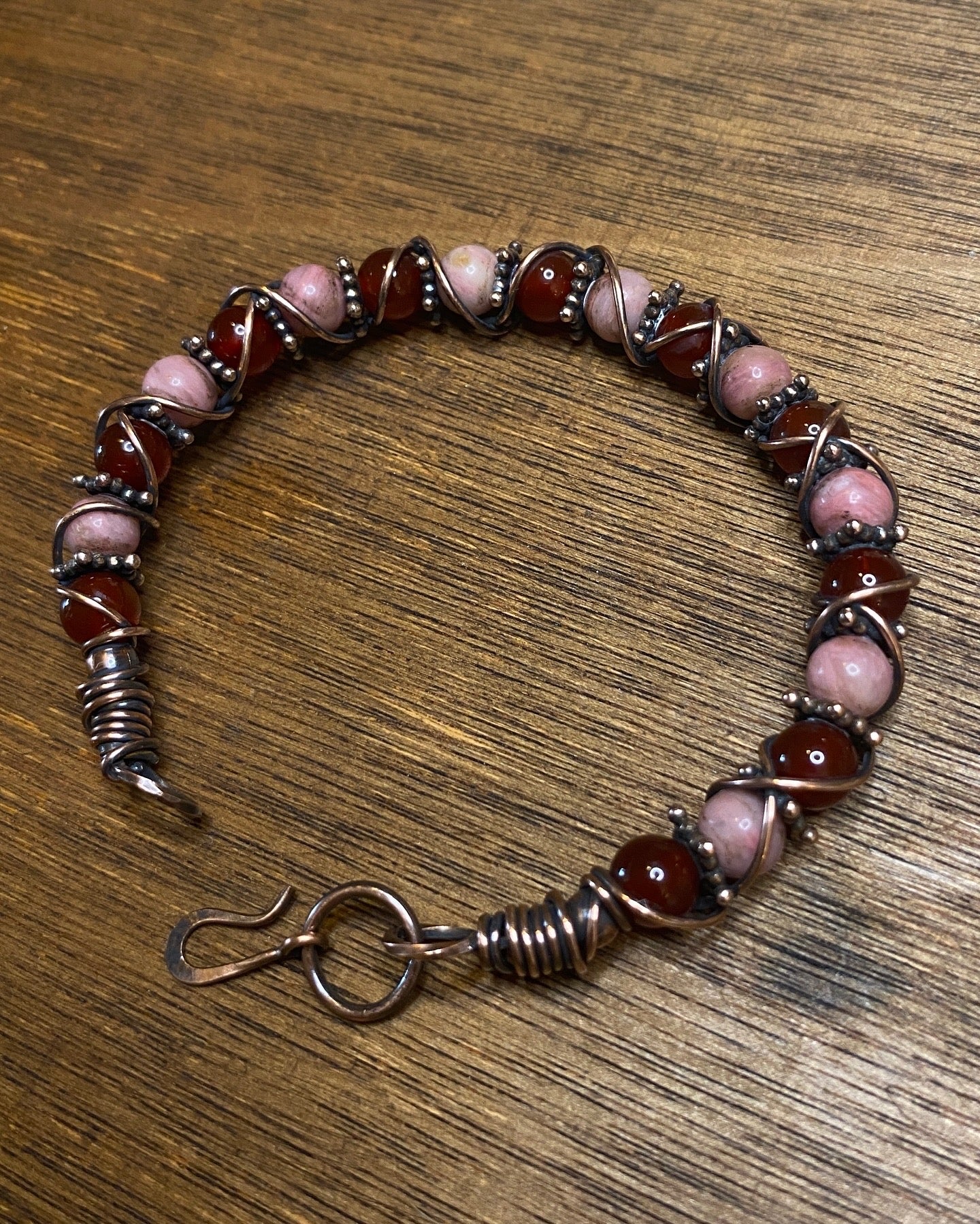 Red Carnelian | Rhodonite Bracelet