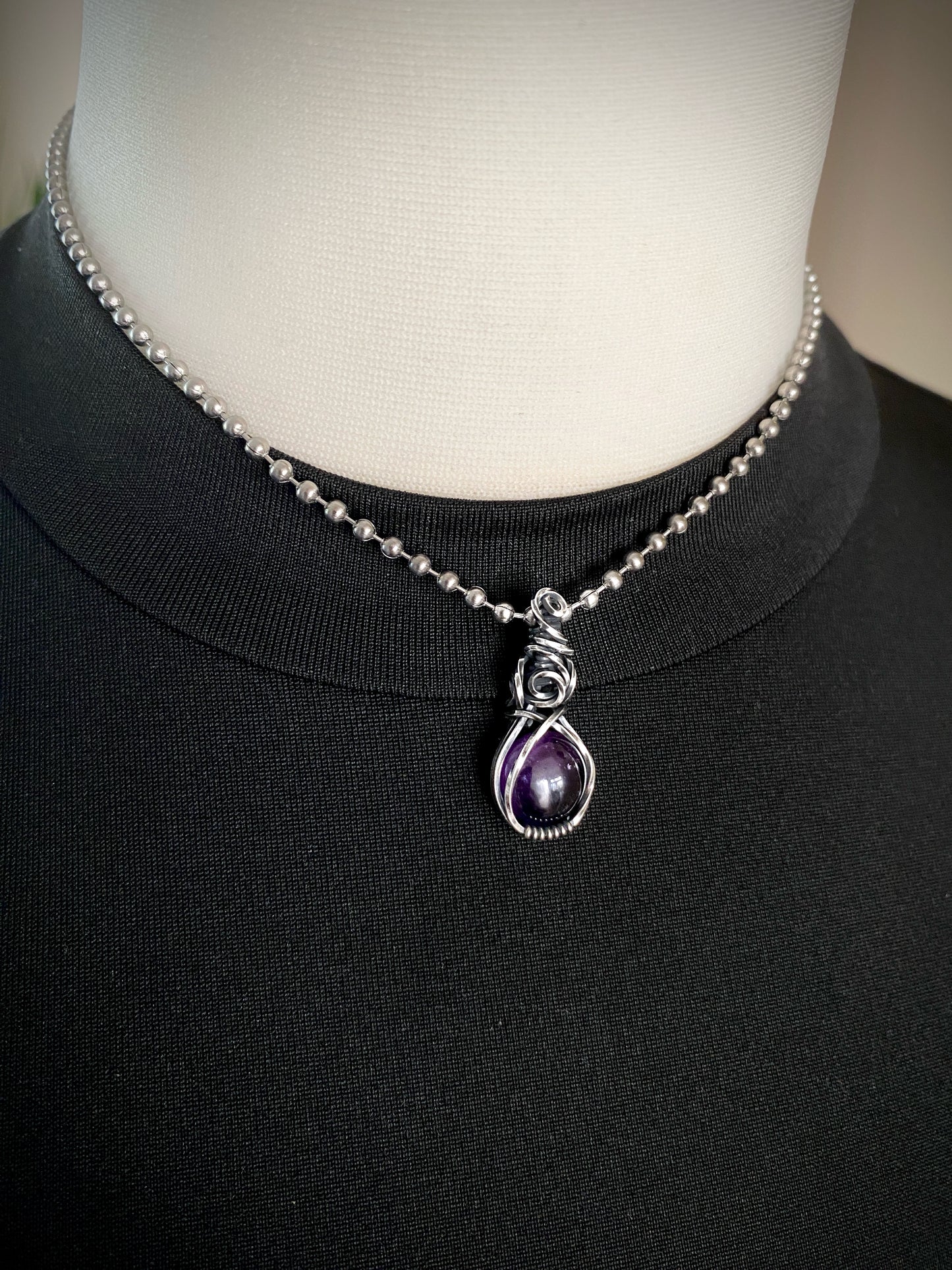 Amethyst Mini Crystal Choker