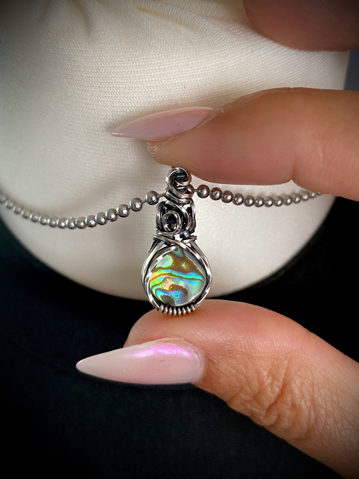 Abalone Shell Mini Crystal Choker