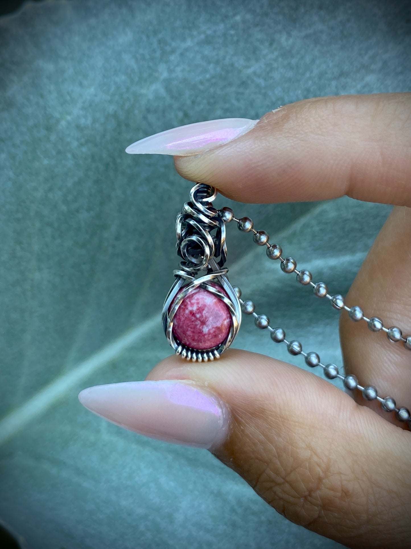 Thulite Mini Crystal Choker