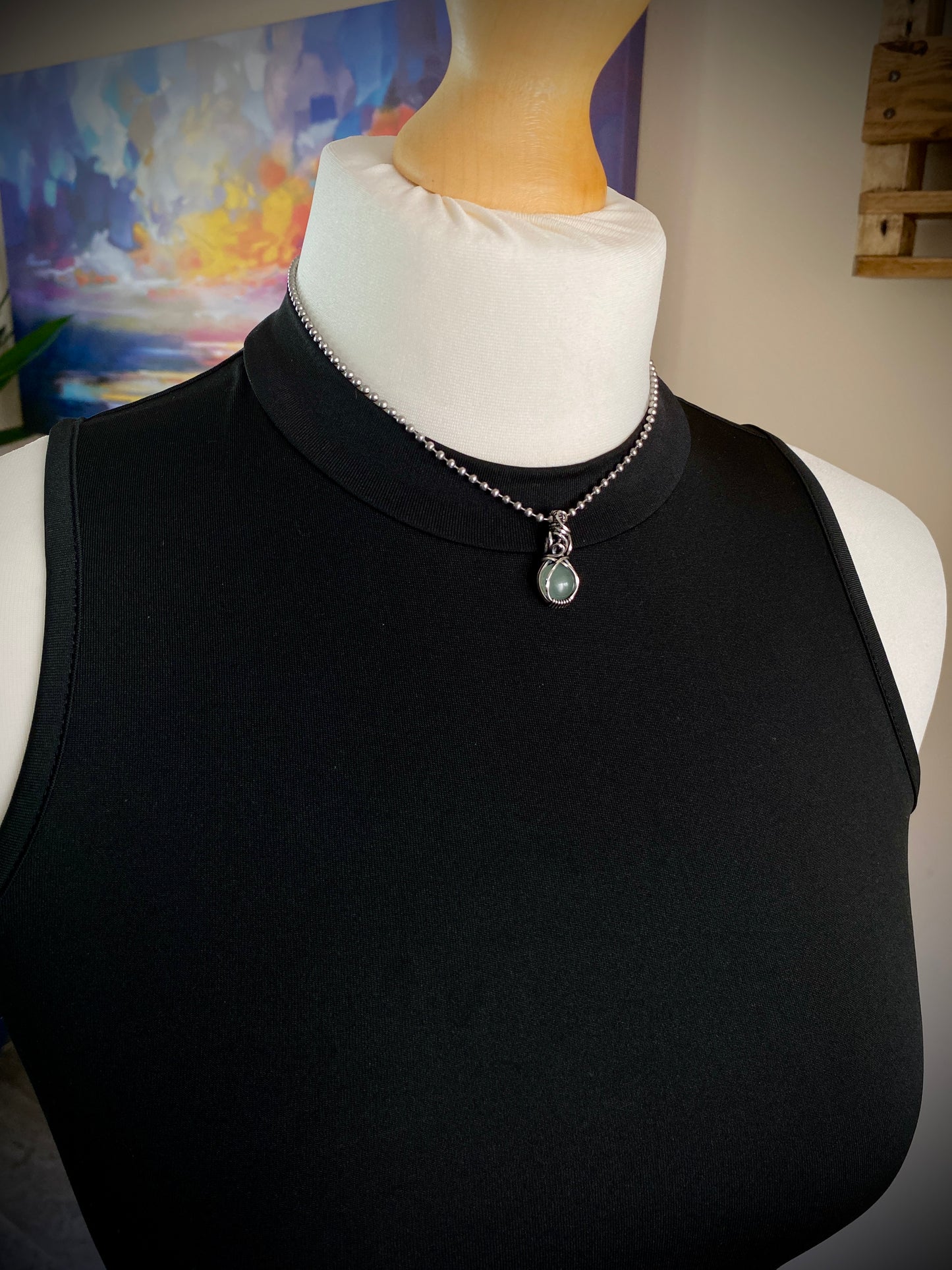 Green Aventurine Mini Crystal Choker