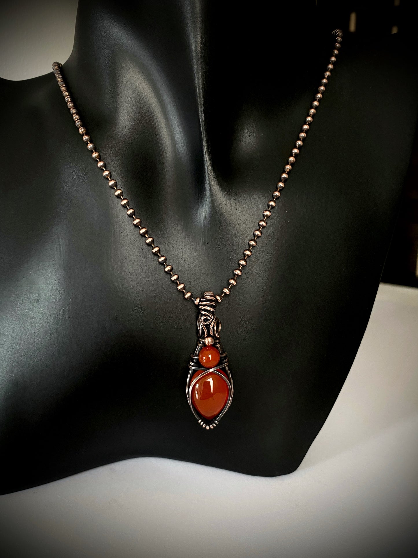 Carnelian Necklace & Earring Set