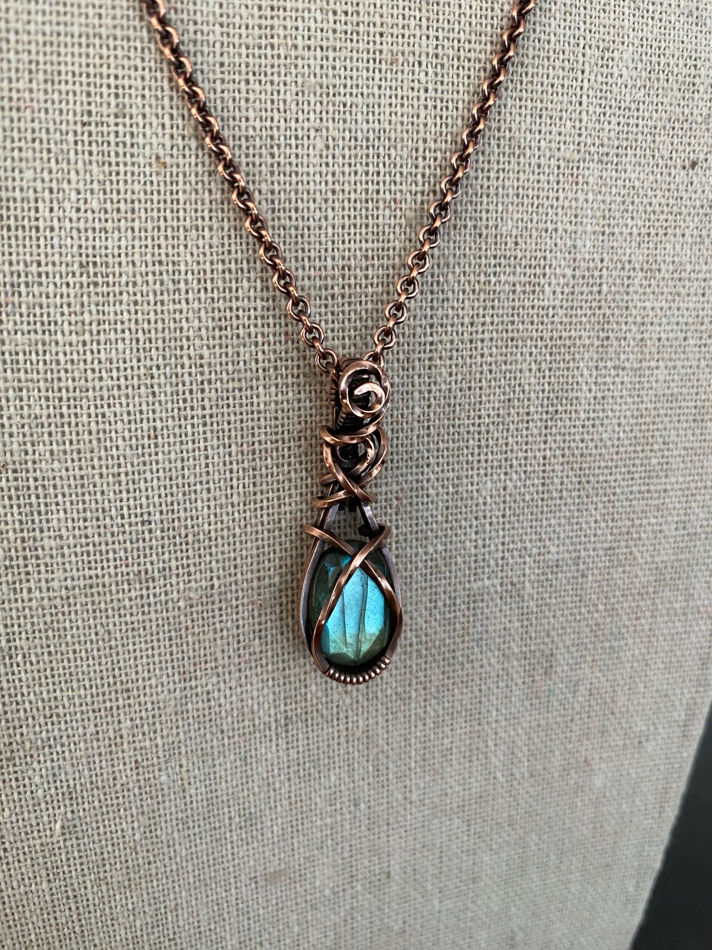 Faceted Labradorite Necklace