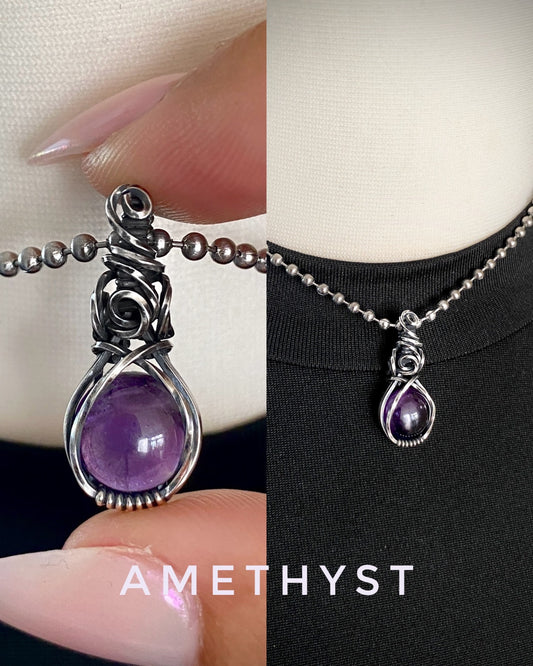 Amethyst Mini Crystal Choker