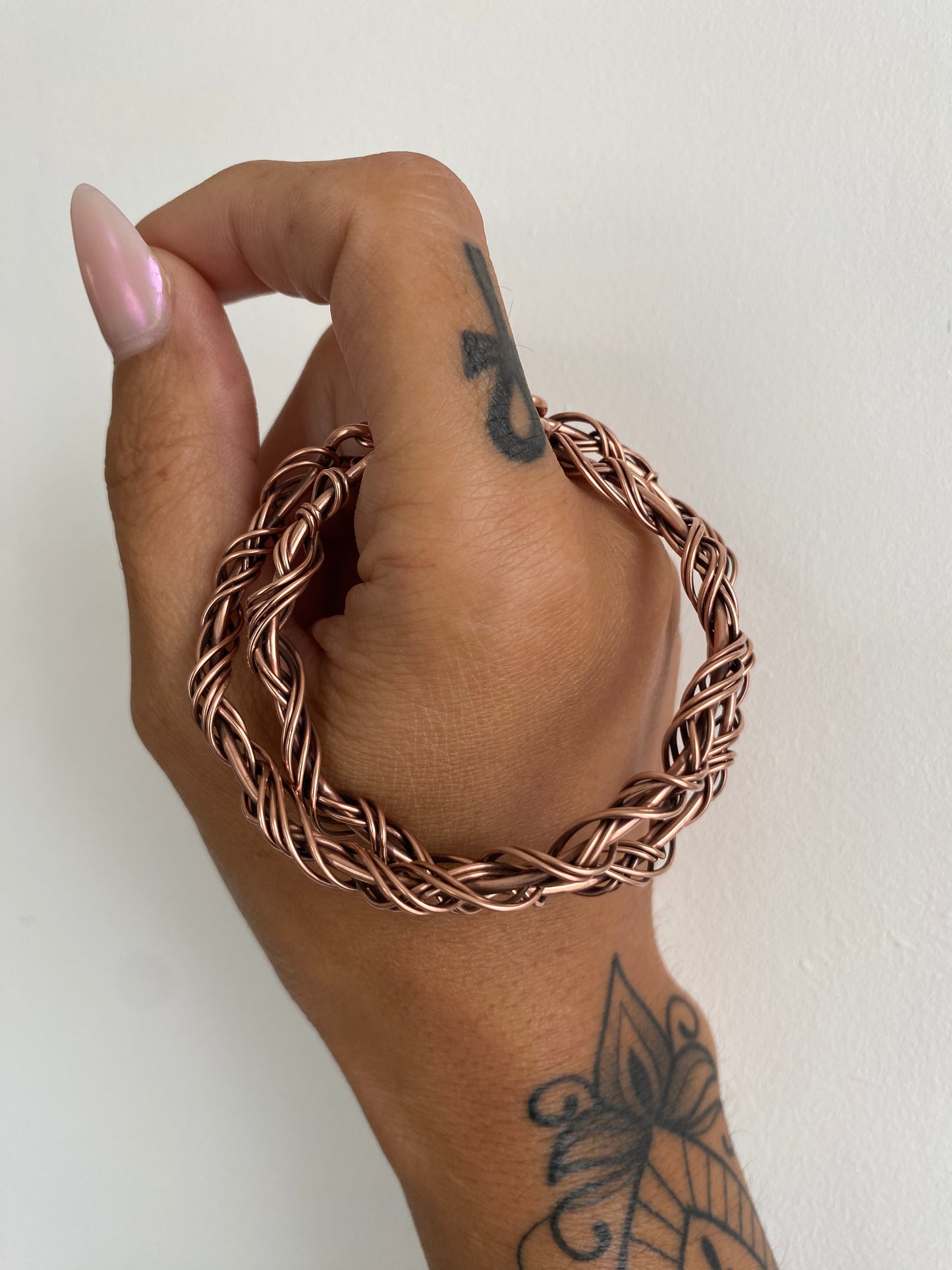 Large Copper Hoop Earrings (Hinged)