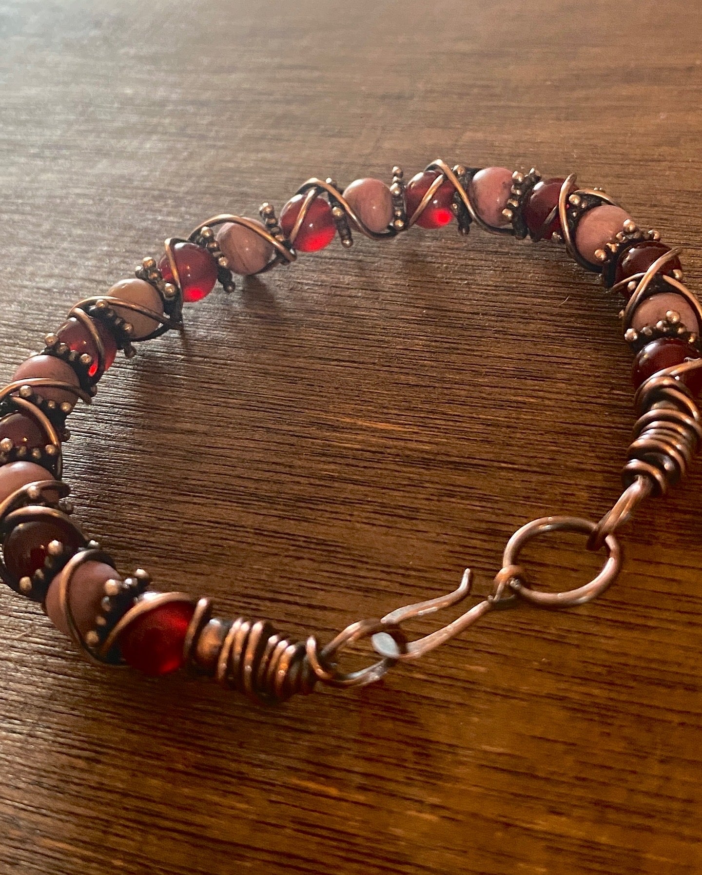 Red Carnelian | Rhodonite Bracelet