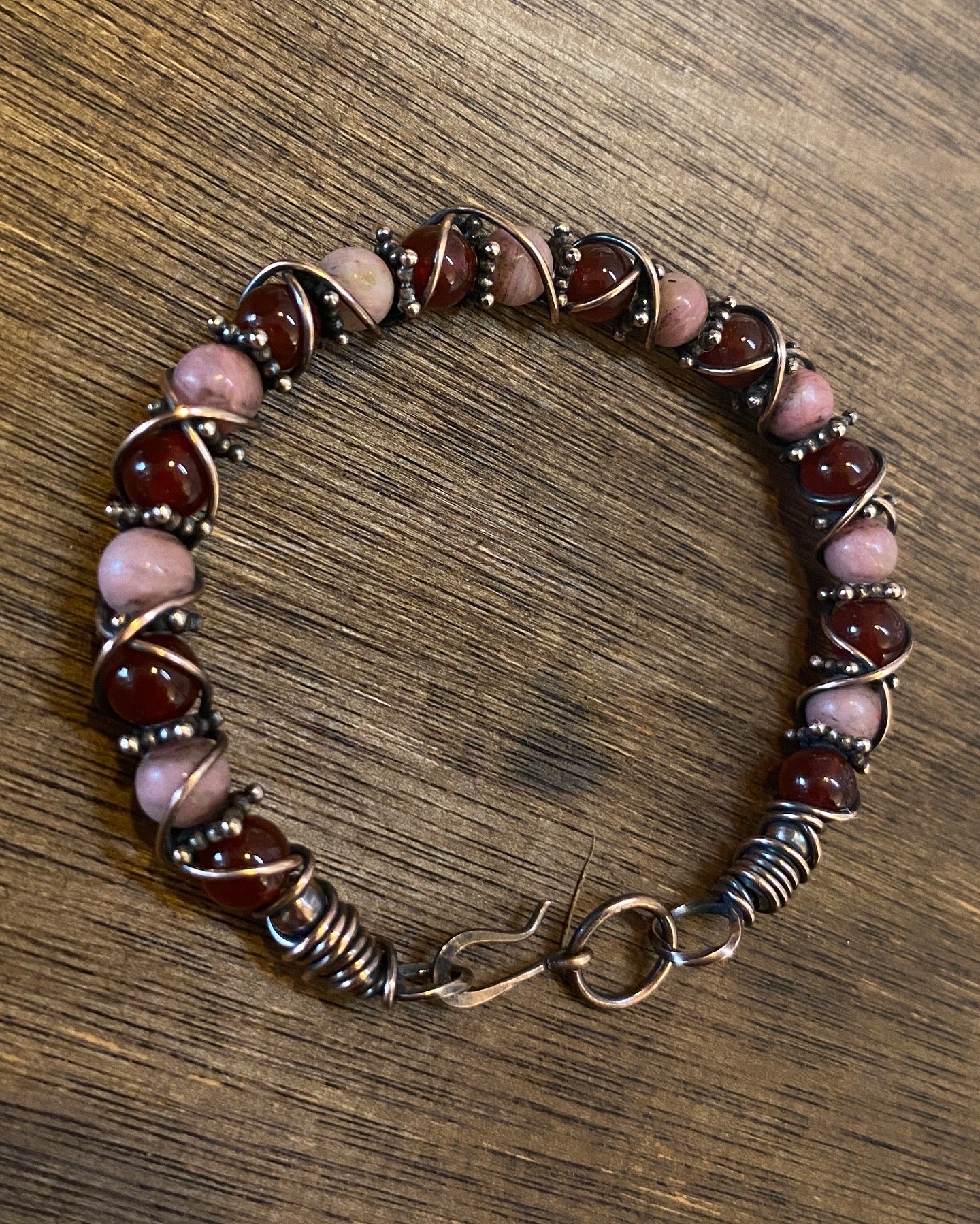 Red Carnelian | Rhodonite Bracelet