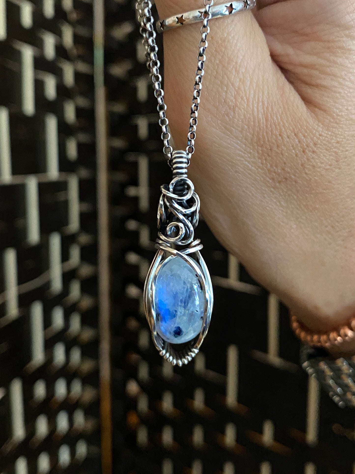 Flashy Rainbow Moonstone | Signature Wrap