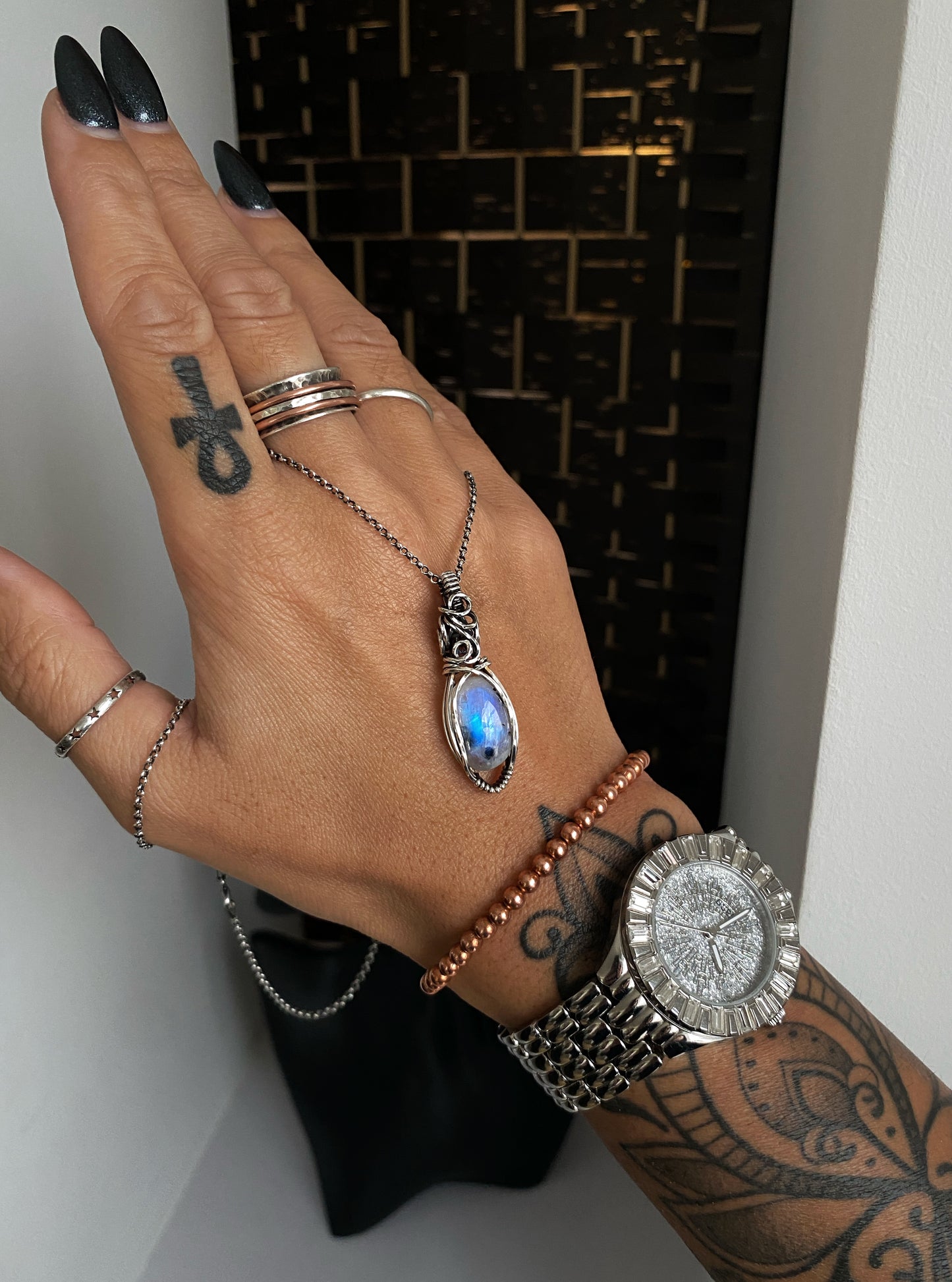 Flashy Rainbow Moonstone | Signature Wrap