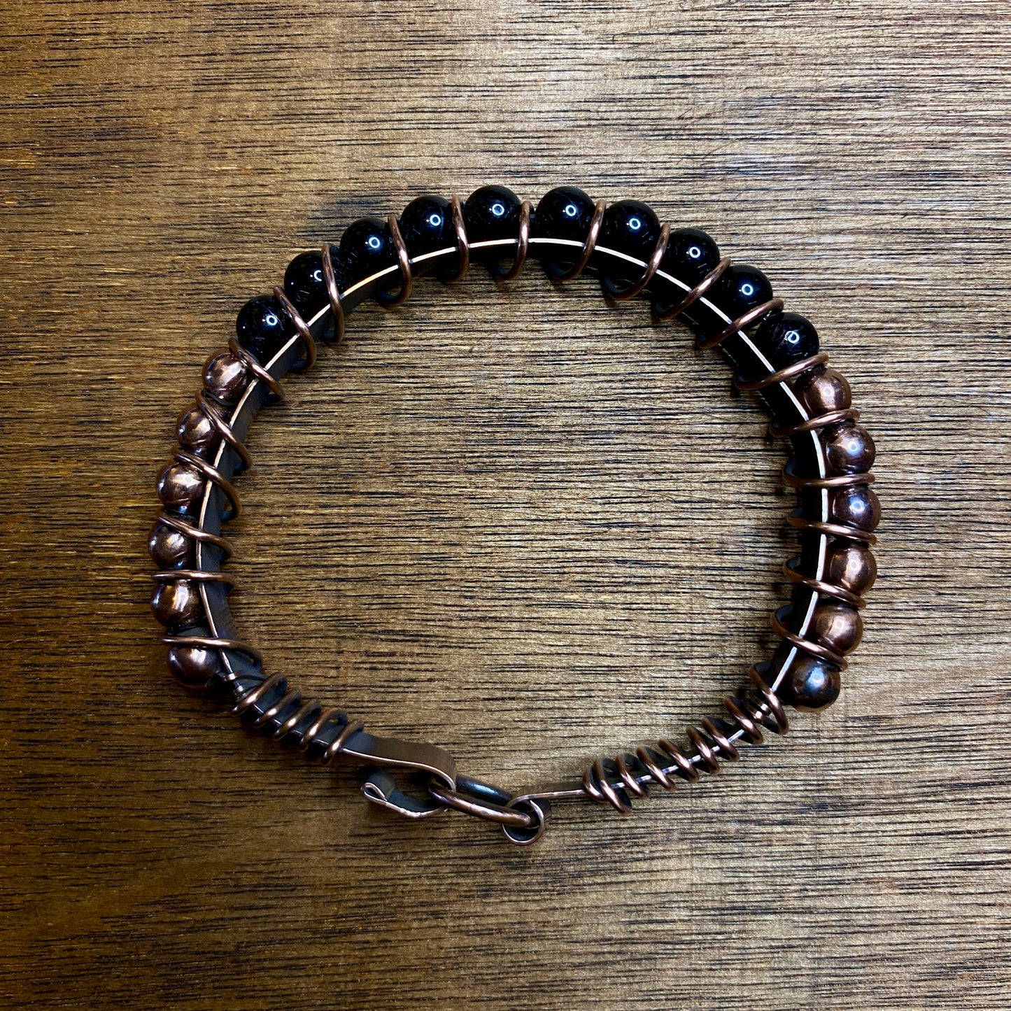 Black Tourmaline & Copper Bracelet