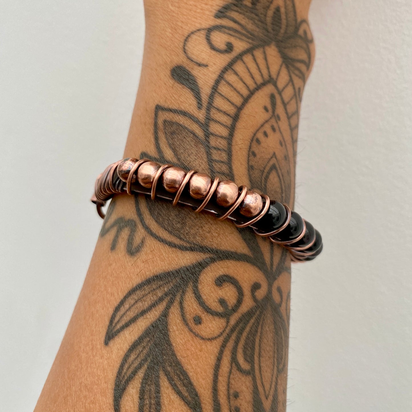 Black Tourmaline & Copper Bracelet