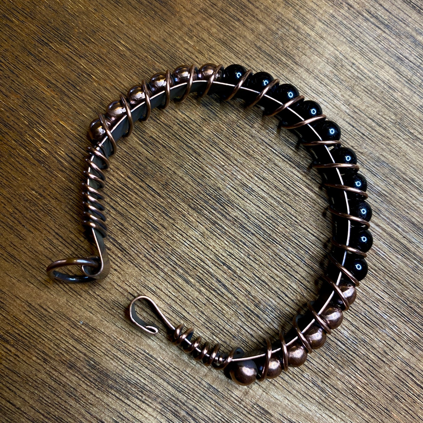 Black Tourmaline & Copper Bracelet