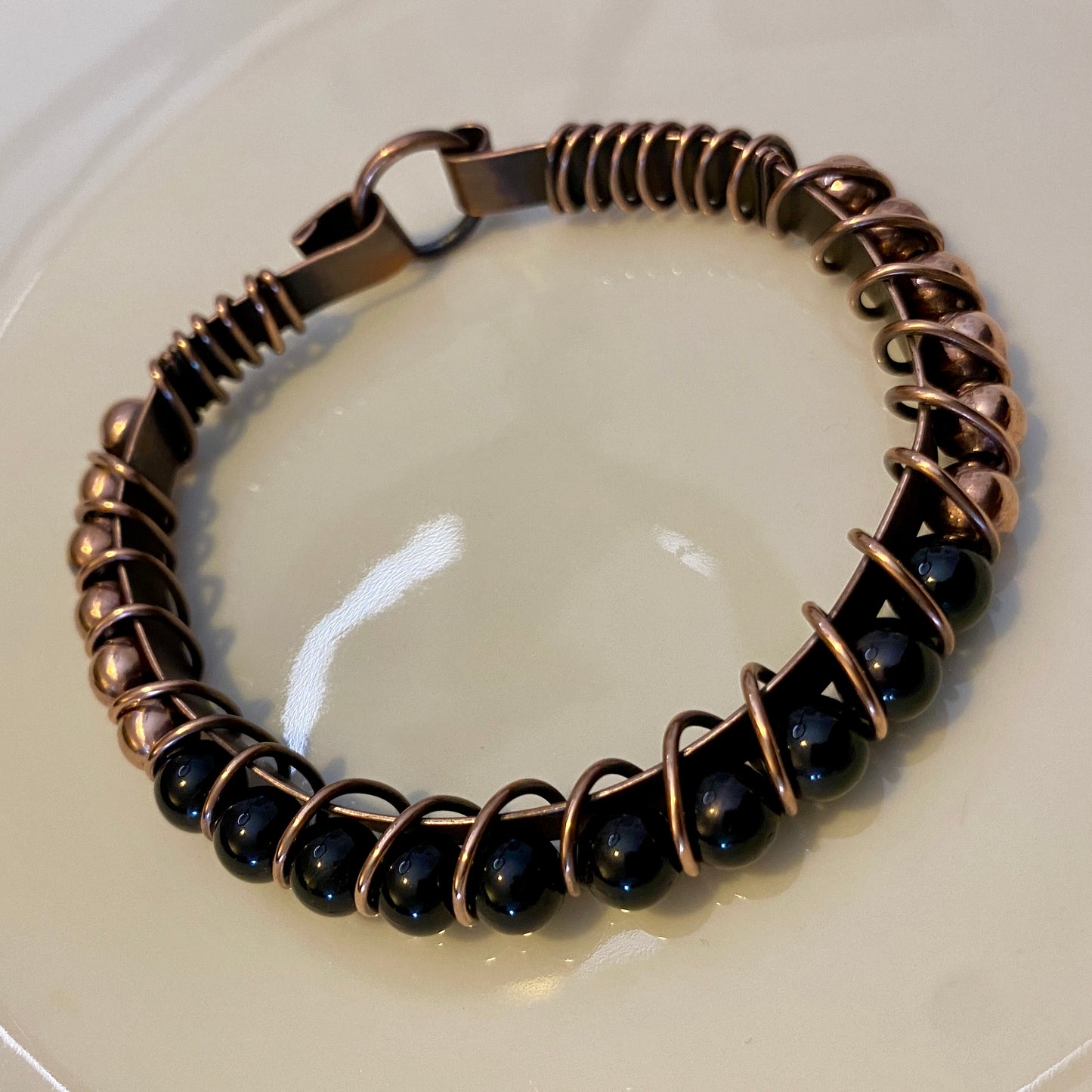 Black Tourmaline & Copper Bracelet